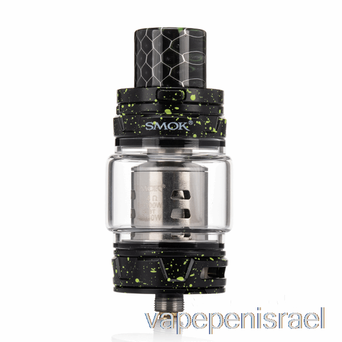 חד פעמי Vape Israel Smok Tfv12 Prince Sub-ohm מיכל שחור עם ספריי ירוק